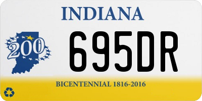 IN license plate 695DR