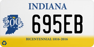 IN license plate 695EB