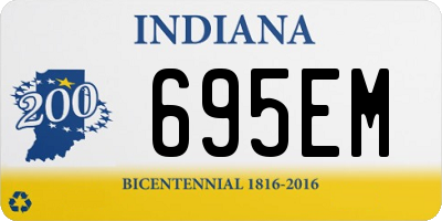 IN license plate 695EM