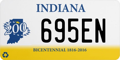 IN license plate 695EN