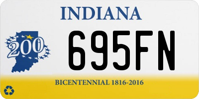 IN license plate 695FN