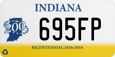 IN license plate 695FP