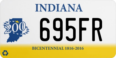 IN license plate 695FR