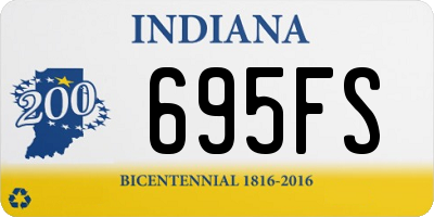 IN license plate 695FS