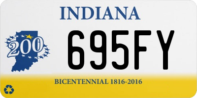 IN license plate 695FY