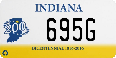 IN license plate 695G