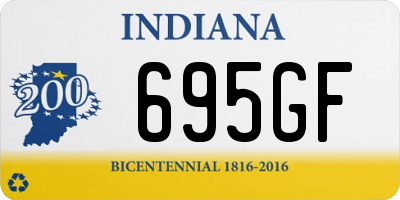 IN license plate 695GF