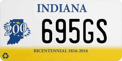 IN license plate 695GS