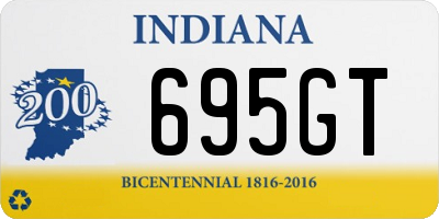 IN license plate 695GT