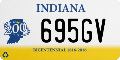 IN license plate 695GV