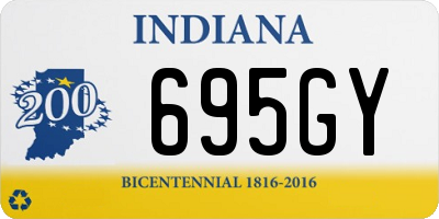 IN license plate 695GY