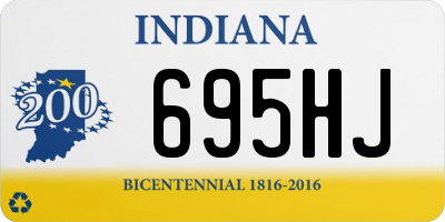 IN license plate 695HJ