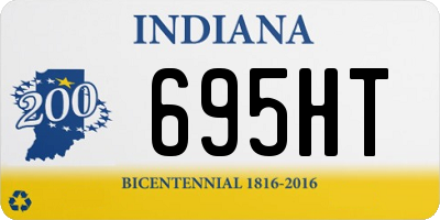 IN license plate 695HT