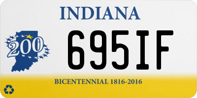 IN license plate 695IF