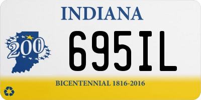 IN license plate 695IL