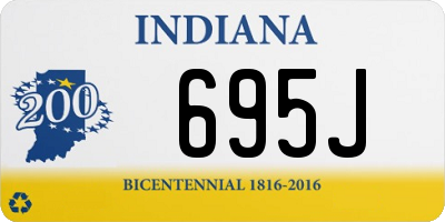 IN license plate 695J