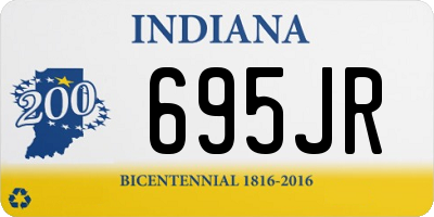 IN license plate 695JR