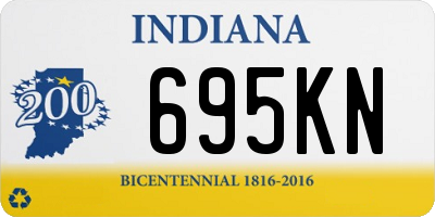 IN license plate 695KN