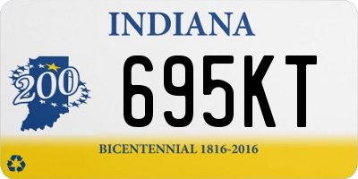 IN license plate 695KT