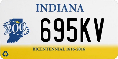 IN license plate 695KV