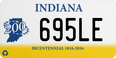 IN license plate 695LE