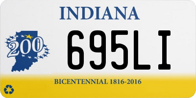 IN license plate 695LI