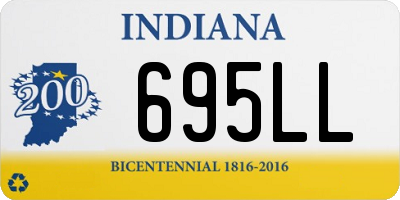 IN license plate 695LL