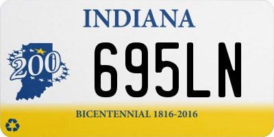 IN license plate 695LN