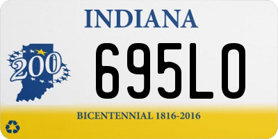 IN license plate 695LO