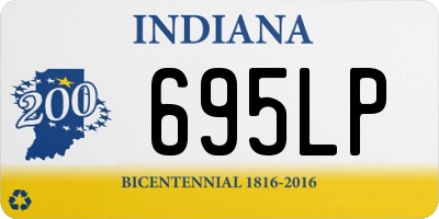 IN license plate 695LP