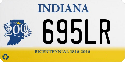 IN license plate 695LR
