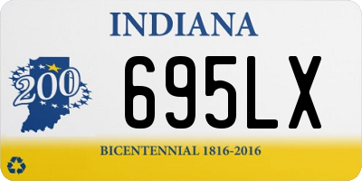 IN license plate 695LX