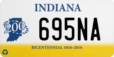 IN license plate 695NA