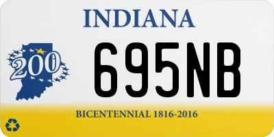 IN license plate 695NB