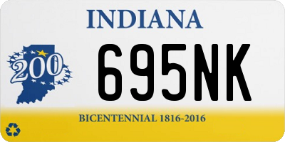 IN license plate 695NK