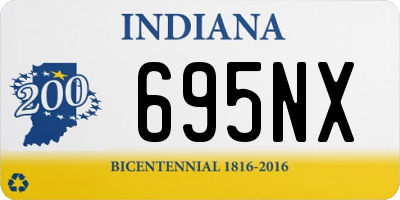 IN license plate 695NX