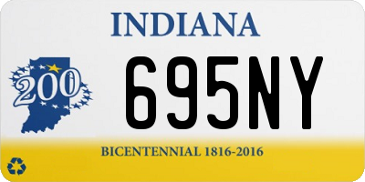 IN license plate 695NY