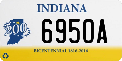 IN license plate 695OA