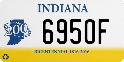 IN license plate 695OF