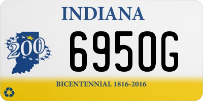 IN license plate 695OG