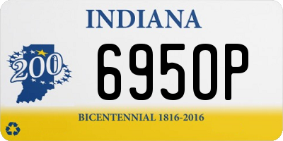 IN license plate 695OP