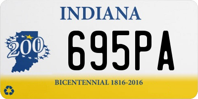 IN license plate 695PA