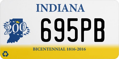 IN license plate 695PB