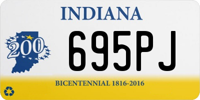 IN license plate 695PJ