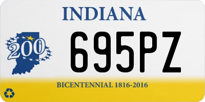 IN license plate 695PZ