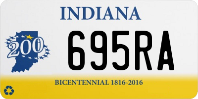 IN license plate 695RA