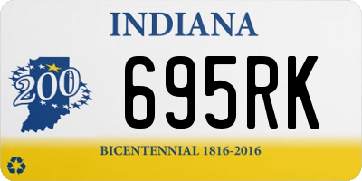 IN license plate 695RK