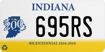 IN license plate 695RS