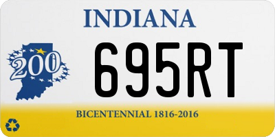 IN license plate 695RT