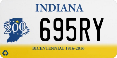 IN license plate 695RY